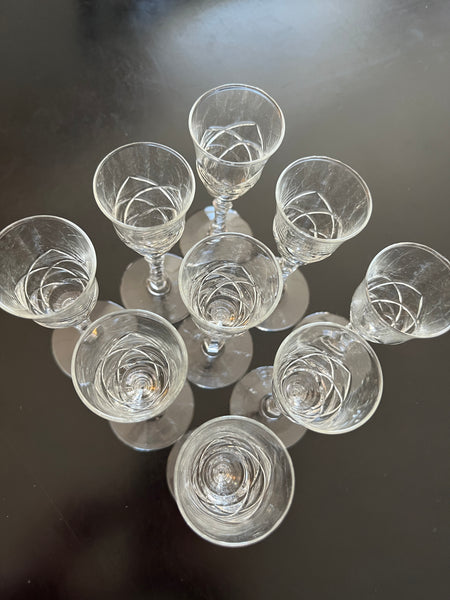 Libbey Rock Cordial 9 pc set