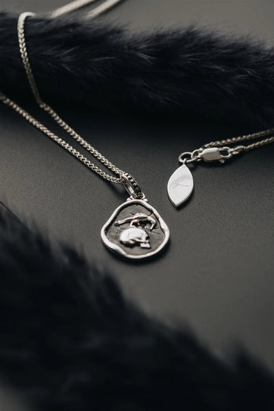 P + G Double Sided Coin Necklace