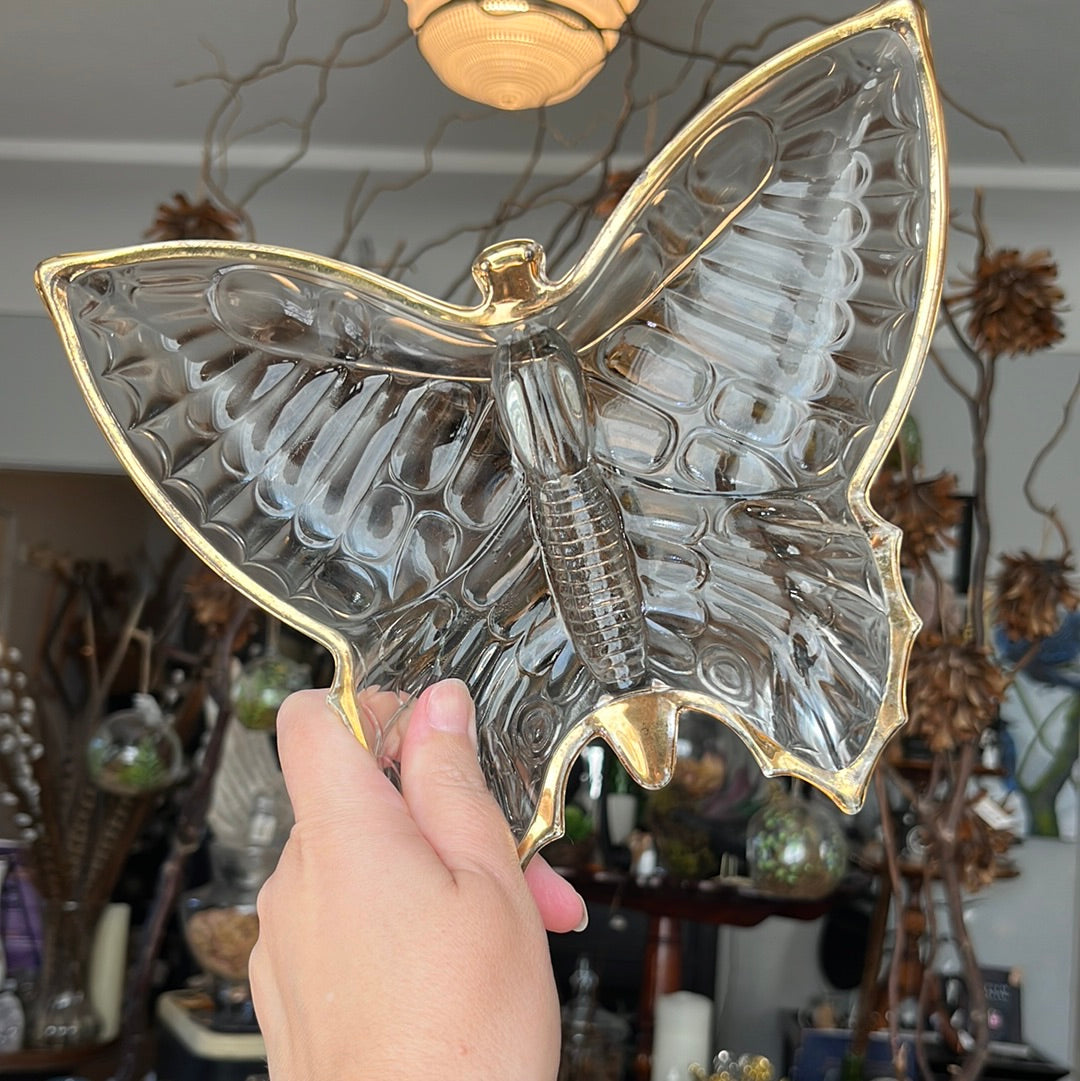 Jeannette Glass Butterfly Dish