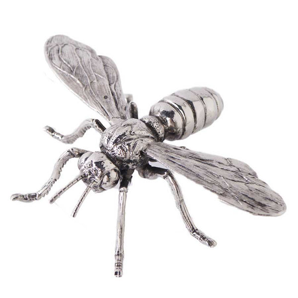 Silver Metal Bee