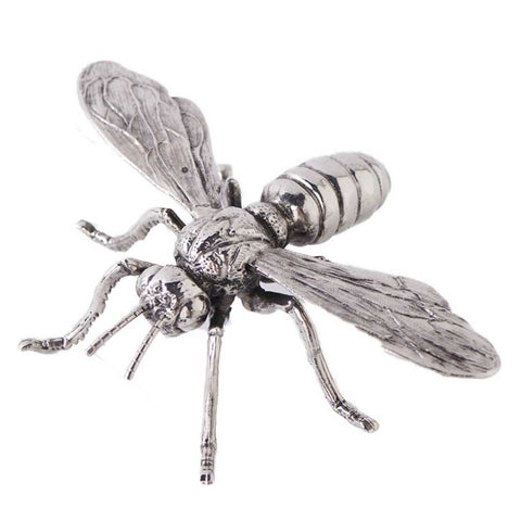 Silver Metal Bee