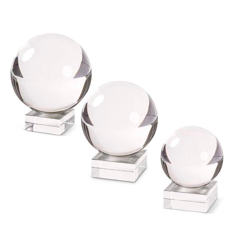 Crystal Glass Globes On Square Base