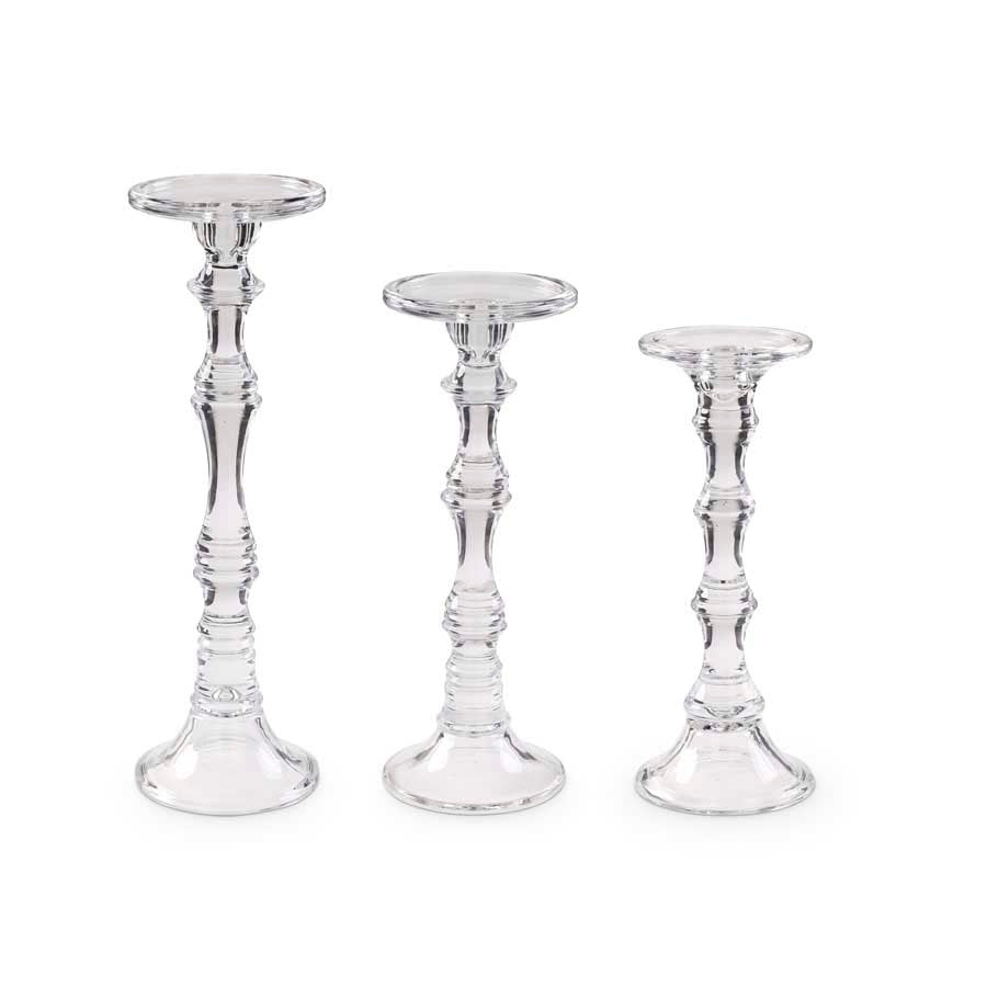 Glass Candleholders