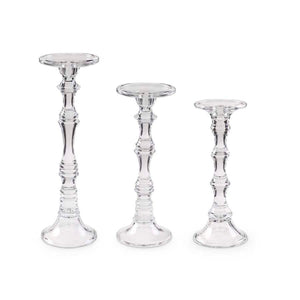 Glass Candleholders