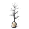 Black Glittered Tree of Life w/ Skull