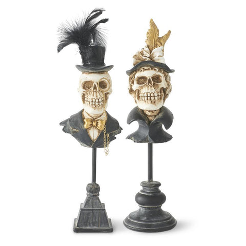 Skeleton Bust on Spindle