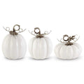 White Ceramic Pumpkin