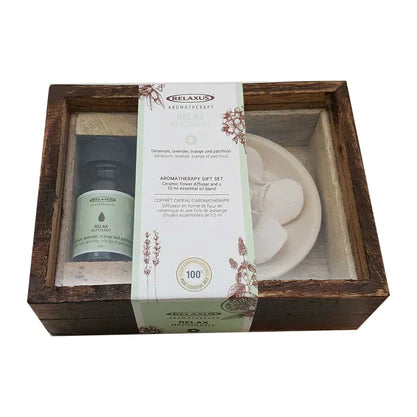 Essential Oils Gift Set & Ceramic Diffuser