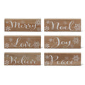 Holiday Wood Tabletop Signs