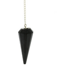Black Tourmaline w/ Hematite Pendulum