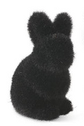 Black Flocked Bunnies