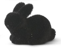 Black Flocked Bunnies