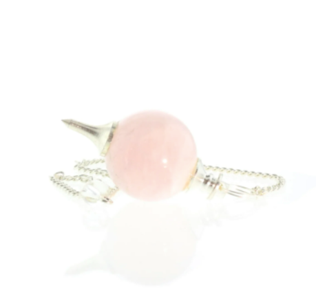 Rose Quartz Ball & Point Pendulum