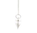 Metal Pendulum - Silver Cone & Top