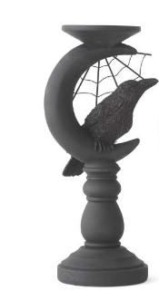 Matte Black & Glitter Candleholders