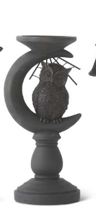 Matte Black & Glitter Candleholders