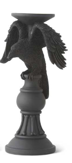 Mystical Matte Black Candleholders