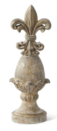 Resin Finials w/ Patina Finish