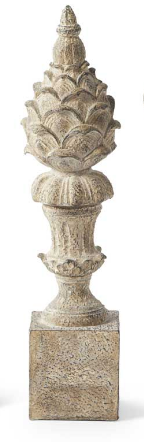 Resin Finials w/ Patina Finish
