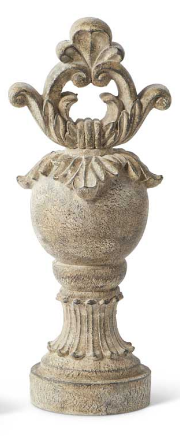 Resin Finials w/ Patina Finish