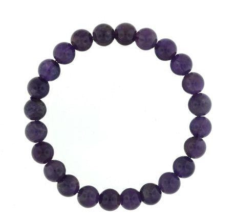 Tumbled 8mm Gemstone Bead Stretch Bracelet