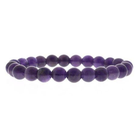 Tumbled 8mm Gemstone Bead Stretch Bracelet