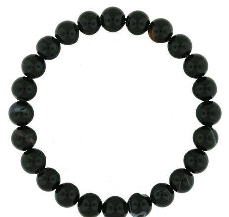 Tumbled 8mm Gemstone Bead Stretch Bracelet