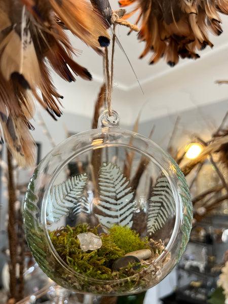 Fern Leaves Round Ornament