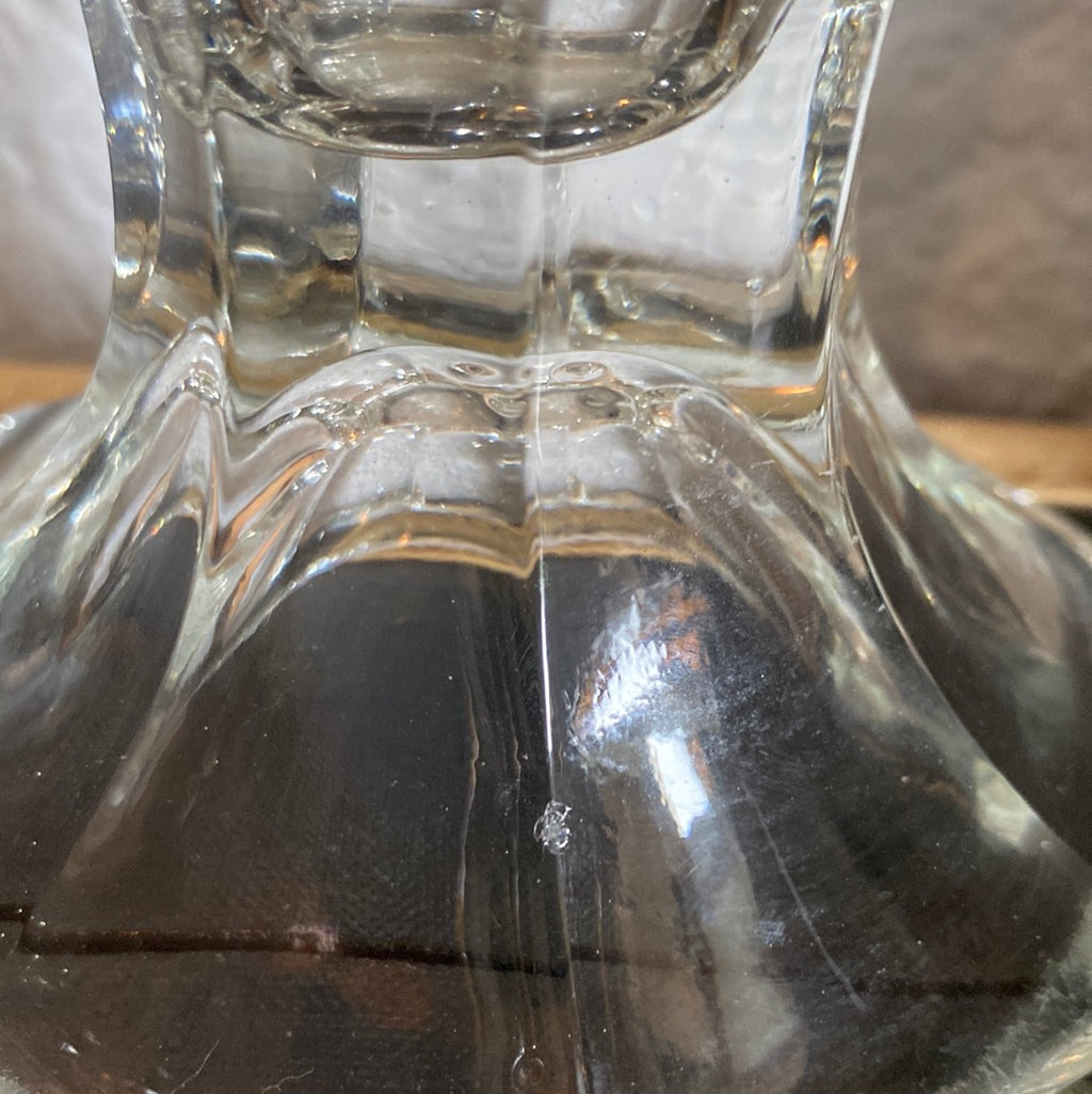 Vintage Bohemian Czech Republic Vase w/ Diamond Pattern