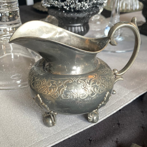 Vintage Ornate Metal Creamer/ Jug