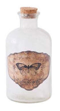 Vintage Glass Bottles w/ Butterfly