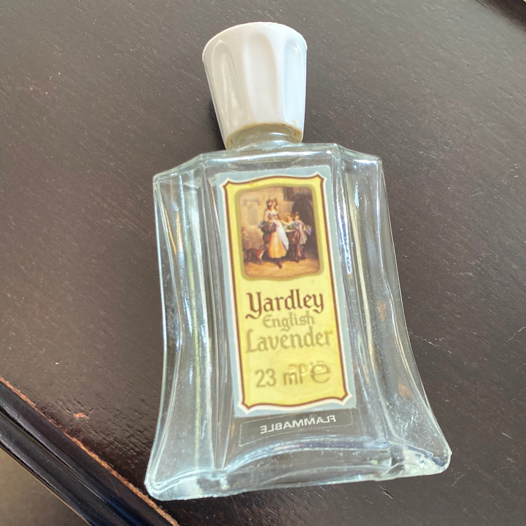 Vintage Art Deco Yardley English Lavender Scent Bottle Tall