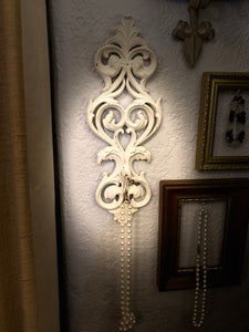 Vintage Cream Scroll w/ Hook