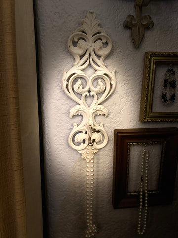 Vintage Cream Scroll w/ Hook