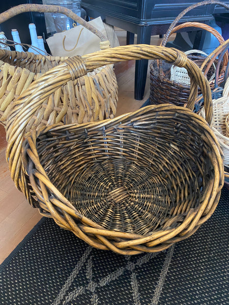 Large Double Twist Handle Basket