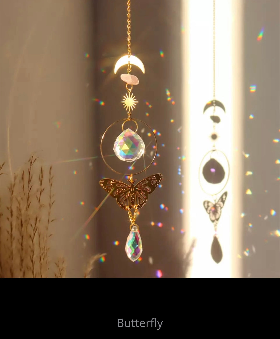 Butterfly Crystal Suncatcher