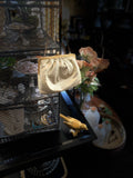 Vintage Gold Lame Clutch w/ Gold Wristlet Chain