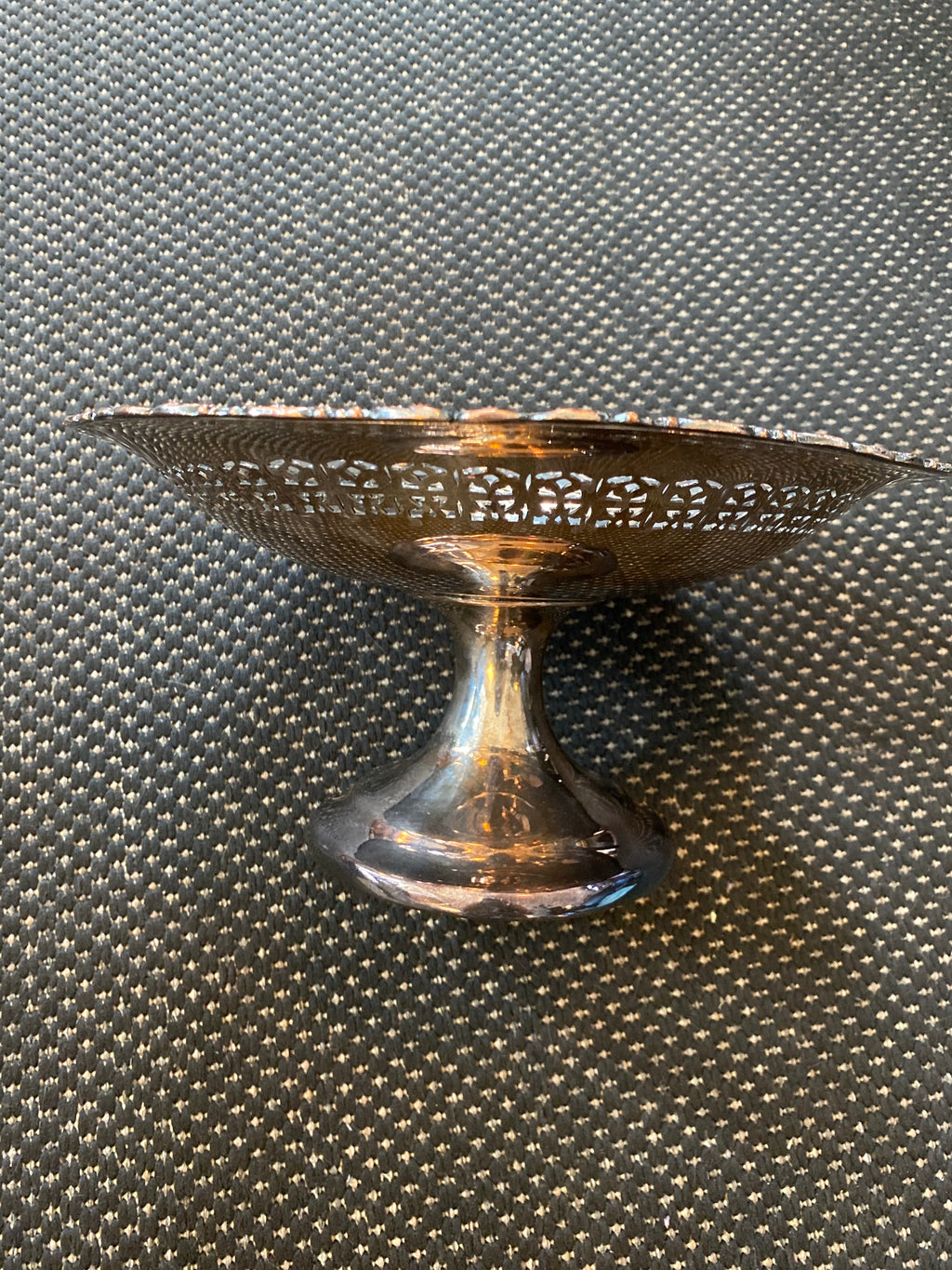 Silver Plate E.P Copper Large Pedestal Dish