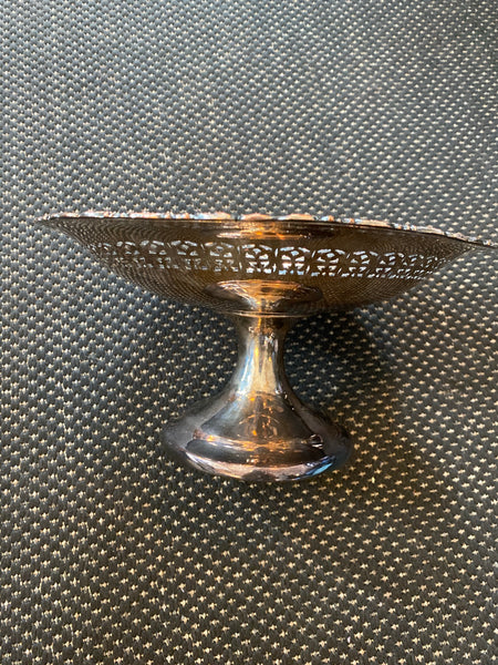 Silver Plate E.P Copper Large Pedestal Dish