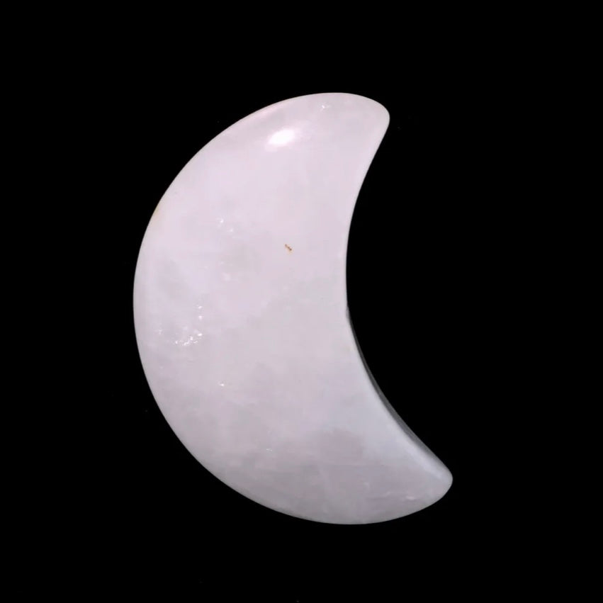 Moon Shape Polished Crystal Stones – Lunar Energy & Intention Healing Crystals