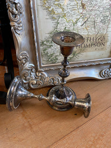 Vintage Silver Plate Candlestick 6"