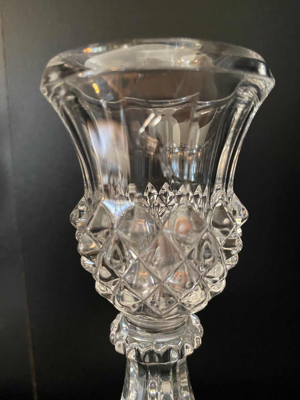 Cristal d'Arques Durand Longchamp Crystal Candlestick Holder (2)