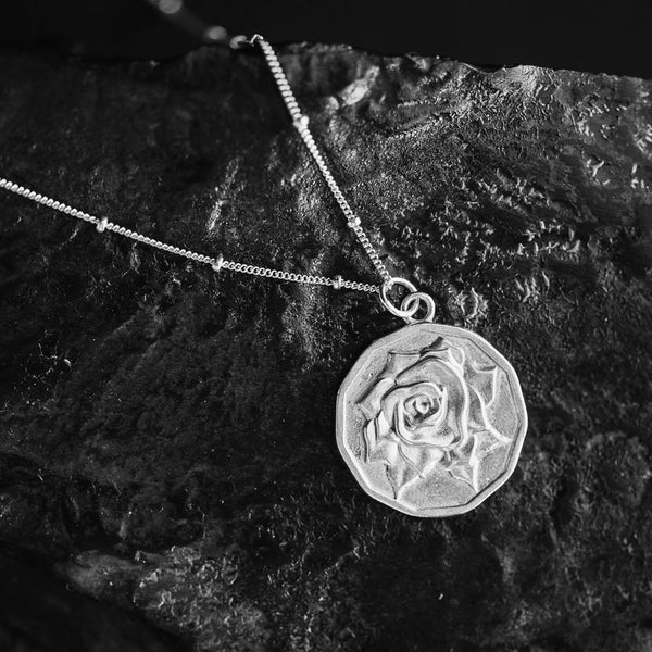 P + G Double Sided Coin Necklace