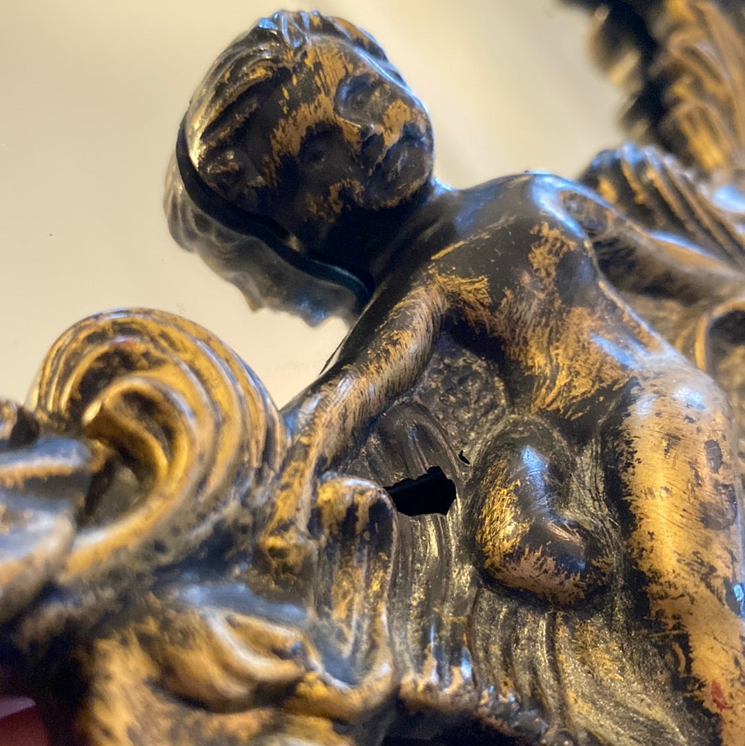 Vintage Mirror w/ Cherubs