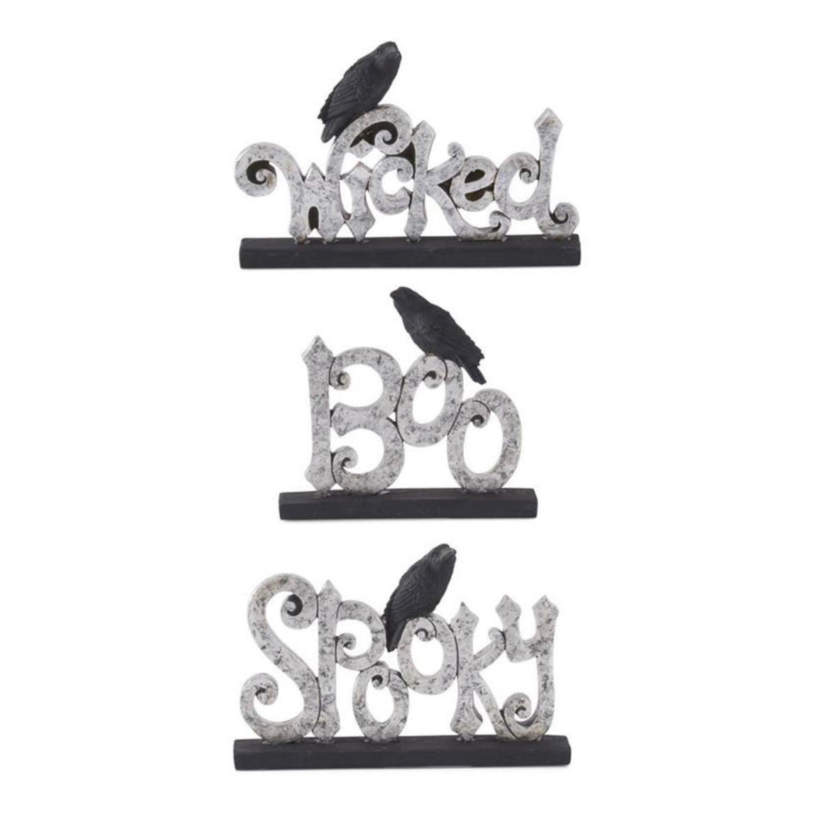 Black & Silver Halloween Signage