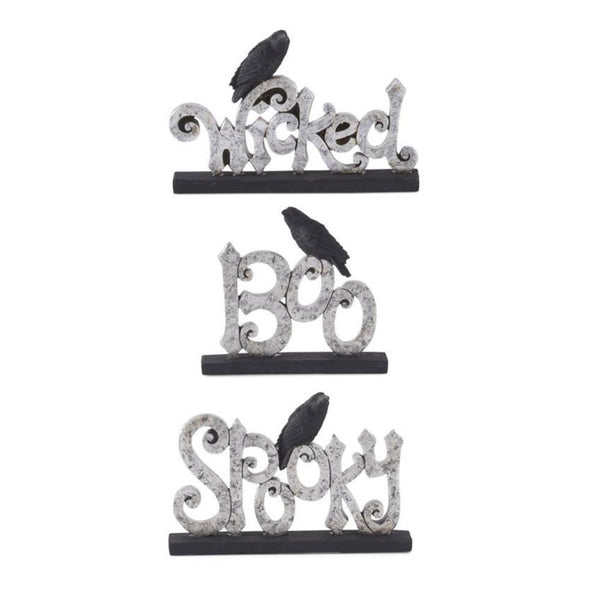 Black & Silver Halloween Signage