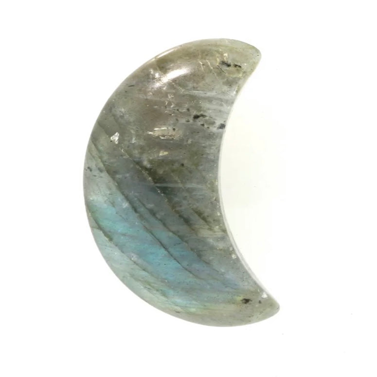 Moon Shape Polished Crystal Stones – Lunar Energy & Intention Healing Crystals