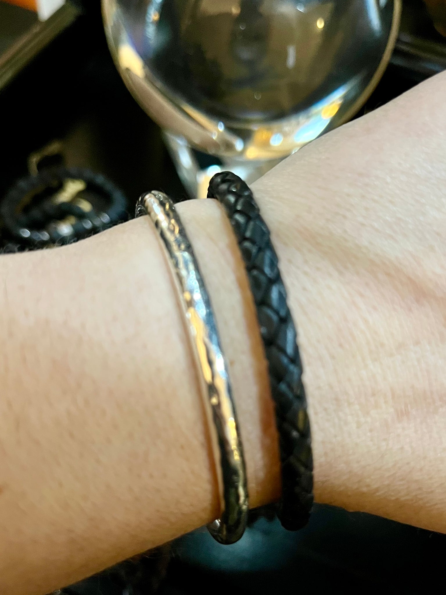 Leather Bracelet by Brent McMaster