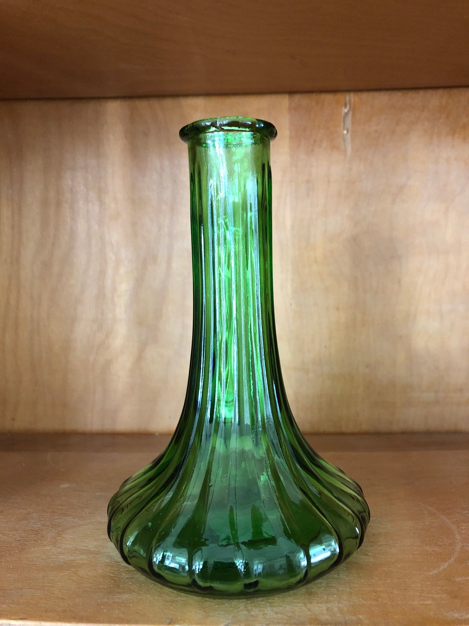 Emerald Fluted Vase