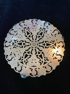 Vintage Silver Plate Grape Vine Teapot Stand